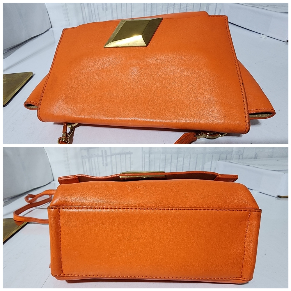 MCM Leather Crossbody/Shoulder Bag Orange - Picture 7 of 15